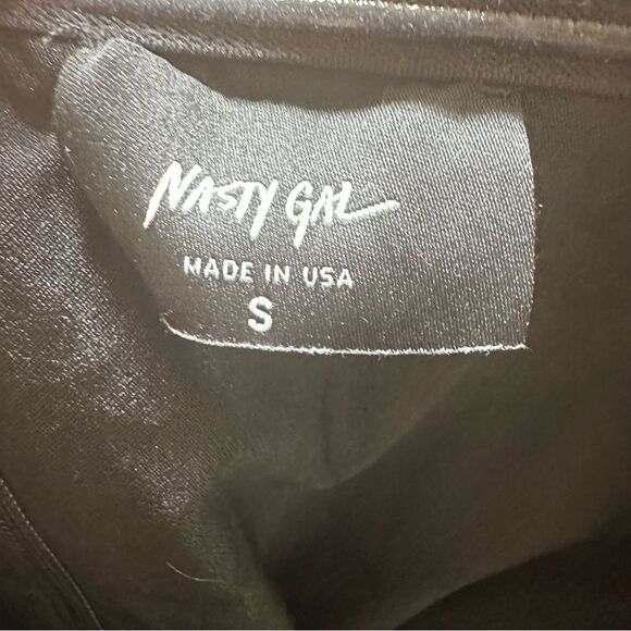 Nasty Gal Black Bandeau Strapless Bow Tie Twist Jumpsuit Catsuit - Women S - Picture 5 of 6